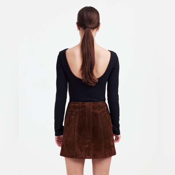 Madewell Alexa Chung for Madewell Suede Mini Skirt NS785 - Picture 3 of 6